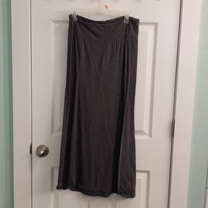 Gray Maternity Maxi Skirt